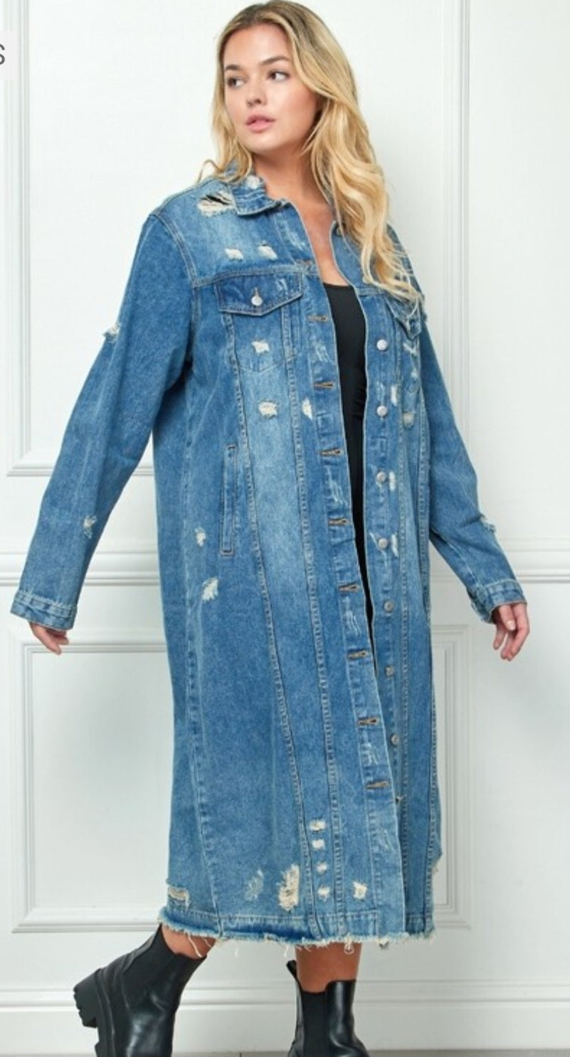 PLUS SIZE DENIM JACKET