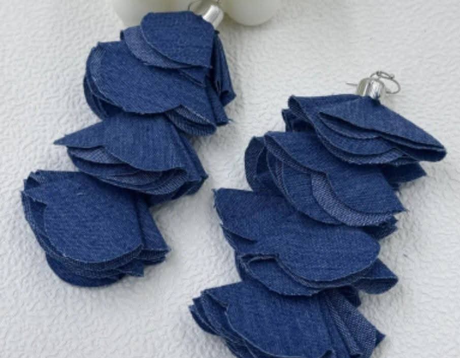 Denim Tier Earrings